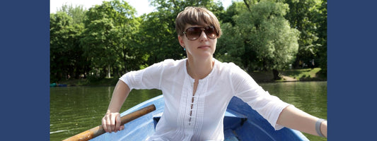 Woman in Balanced Boat