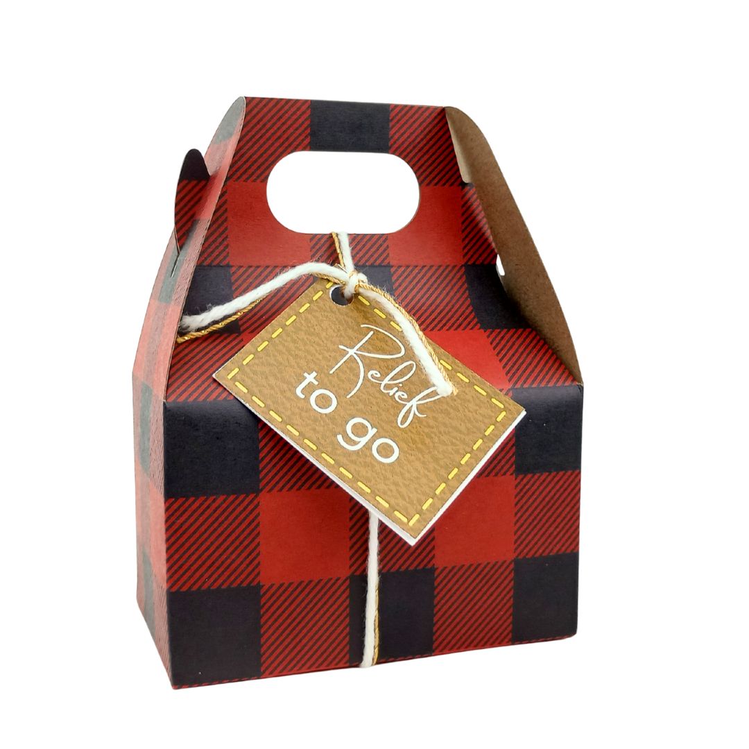 Relief to Go Gift Set - Buffalo Plaid Red