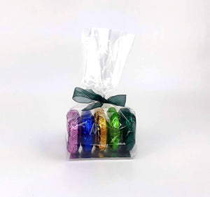 Shower Steamer Sampler Set for gift, with 5 shower steamers with different types of aromatherapy. Auminay Naturals.