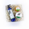 Peppermint Spa Set for refreshing self care gift, with goat milk soap, bath bomb, and lotion, from Auminay Naturals.